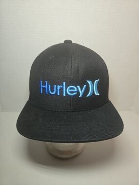 Youth Hurley Black Snapback with  Embroidered Logo